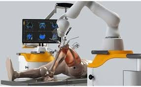 Robotic knee replacement in Seoni